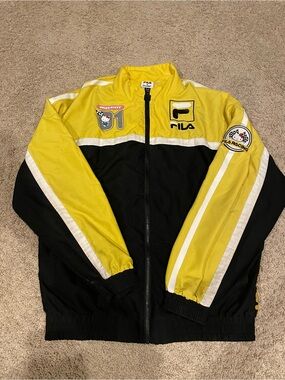 Hello Kitty x Fila Yellow & Black Racing Track Jacket